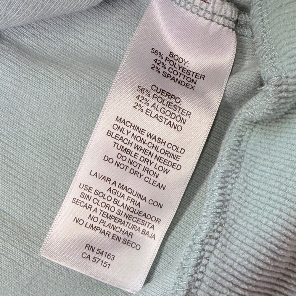 Marc New York Mens Quarter Zip Ribbed Pullover Sage Green Corduroy Sweatshirt M - Picture 6 of 12